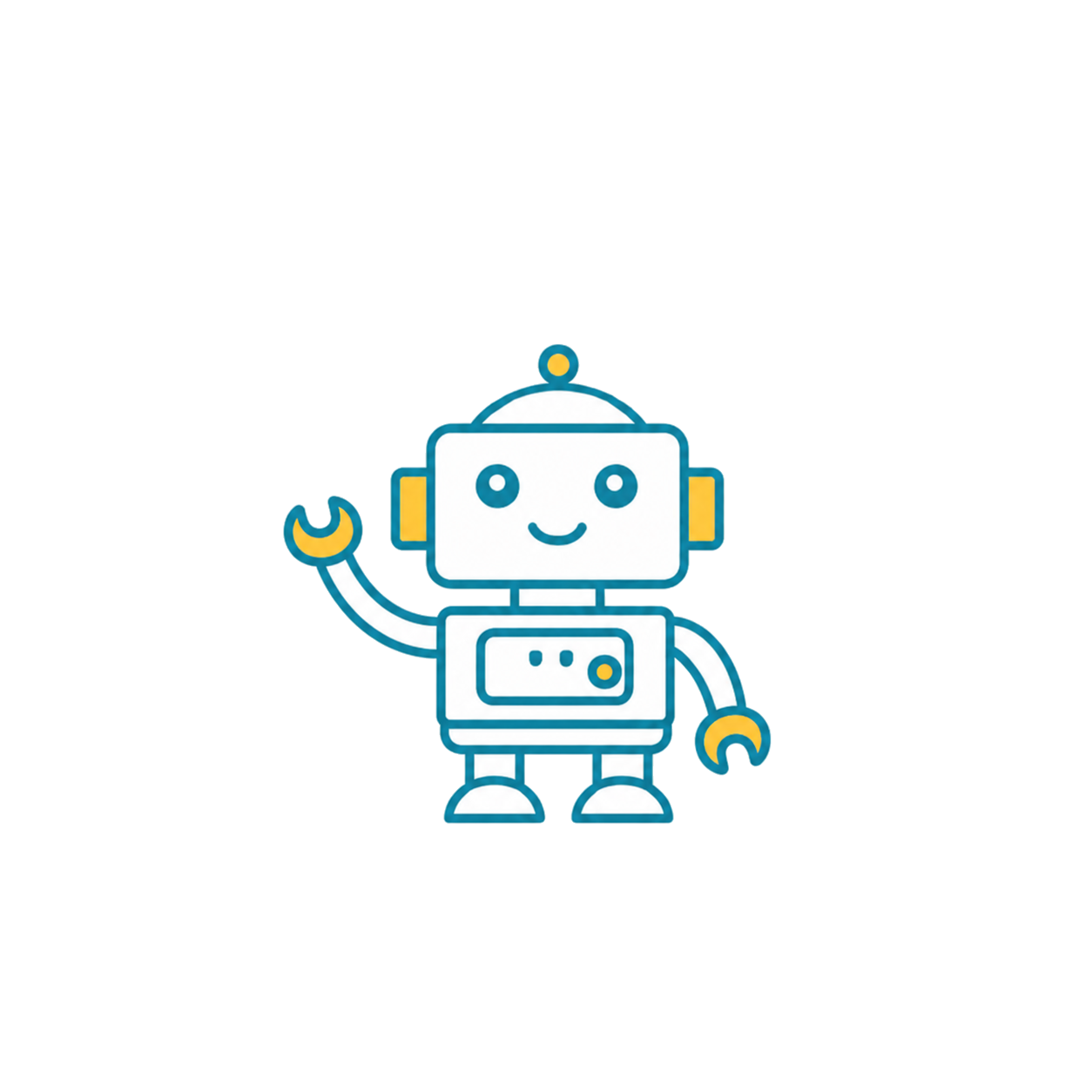 手を振るここロボちゃん
